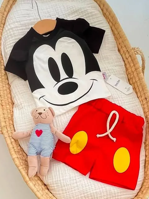 Mamonti Kids Fare Baskılı 2’li Bebek Takımı